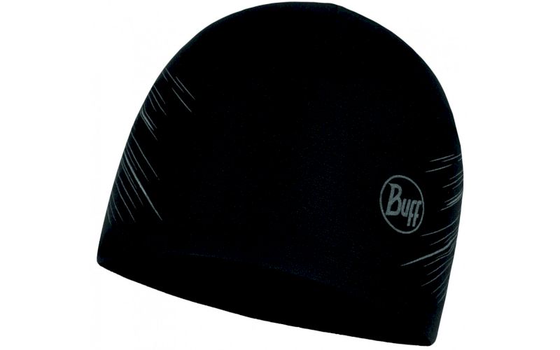 Buff Microfiber Reversible Hat R-Solid Black pas cher