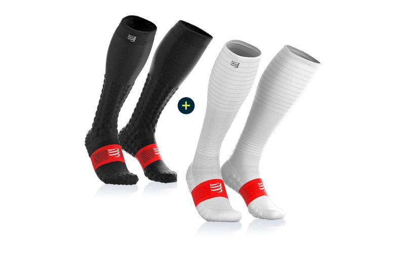 Compressport Pack Full Socks Detox Recovery + Full Socks Oxygen pas cher