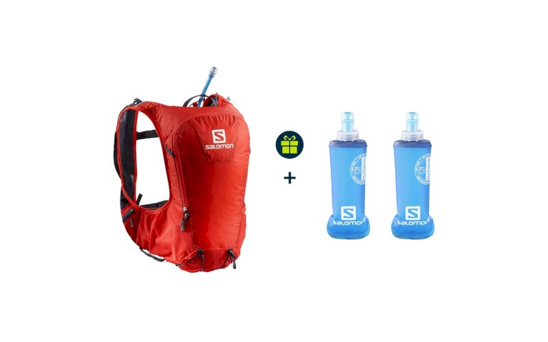 Salomon Pack Skin Pro 10 Set + 2 Soft Flask 250 mL offertes pas cher