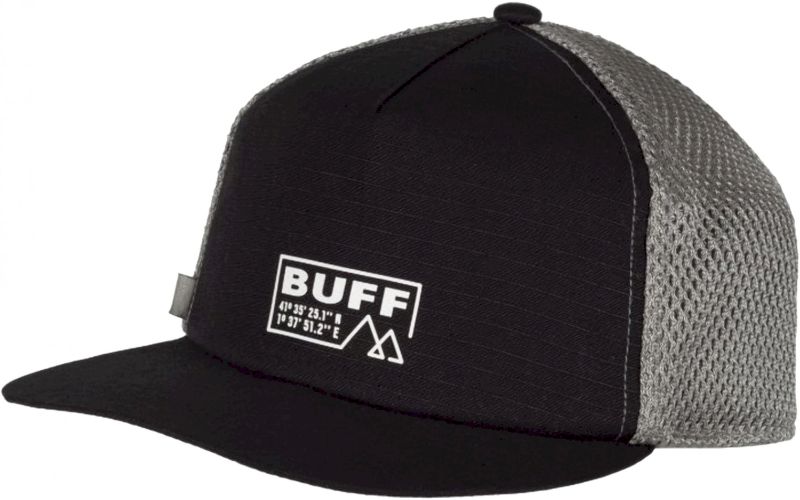 Buff Pack Trucker Cap Solid Black pas cher